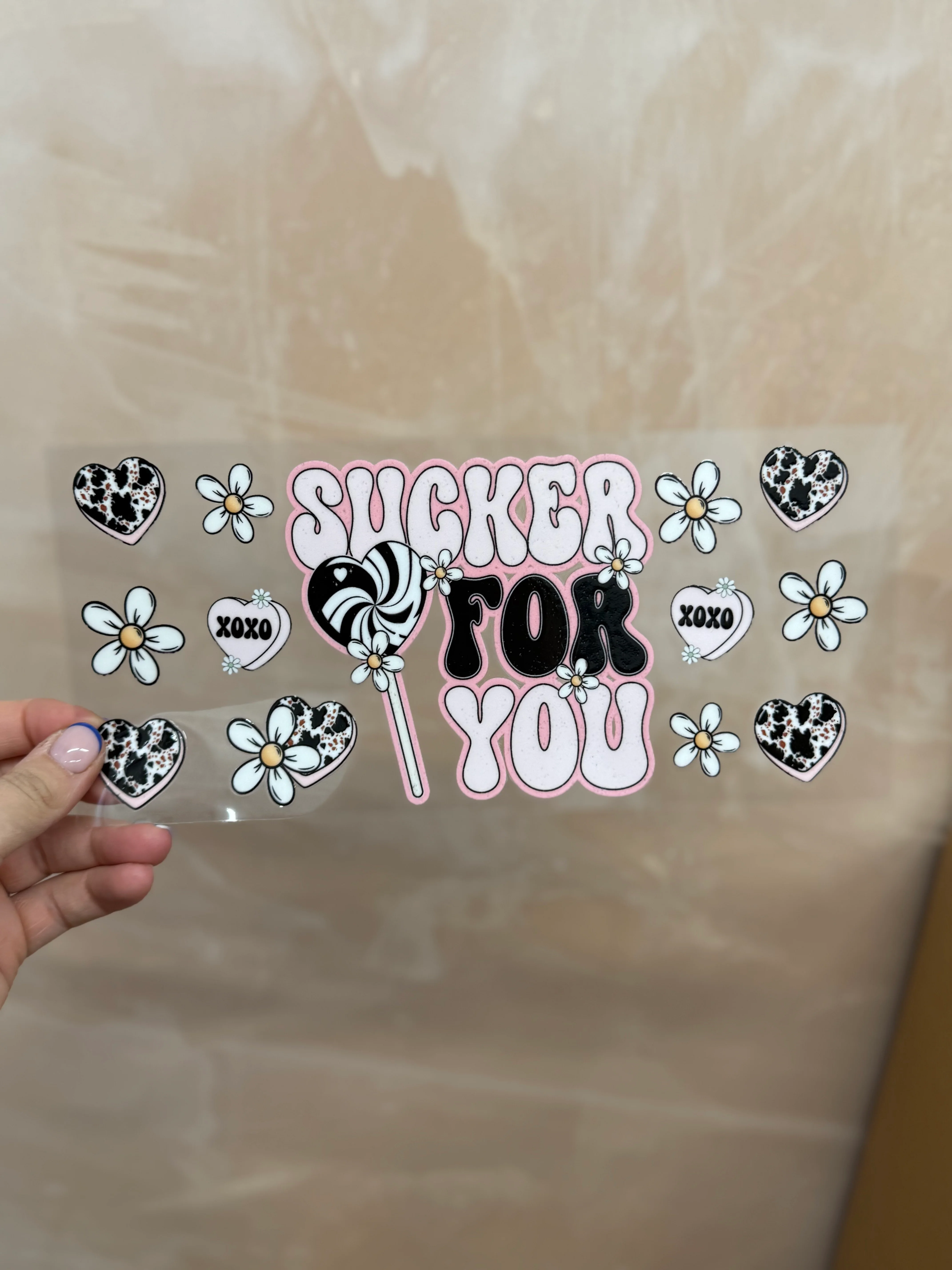 16oz Glass Tumbler - Sucker For U