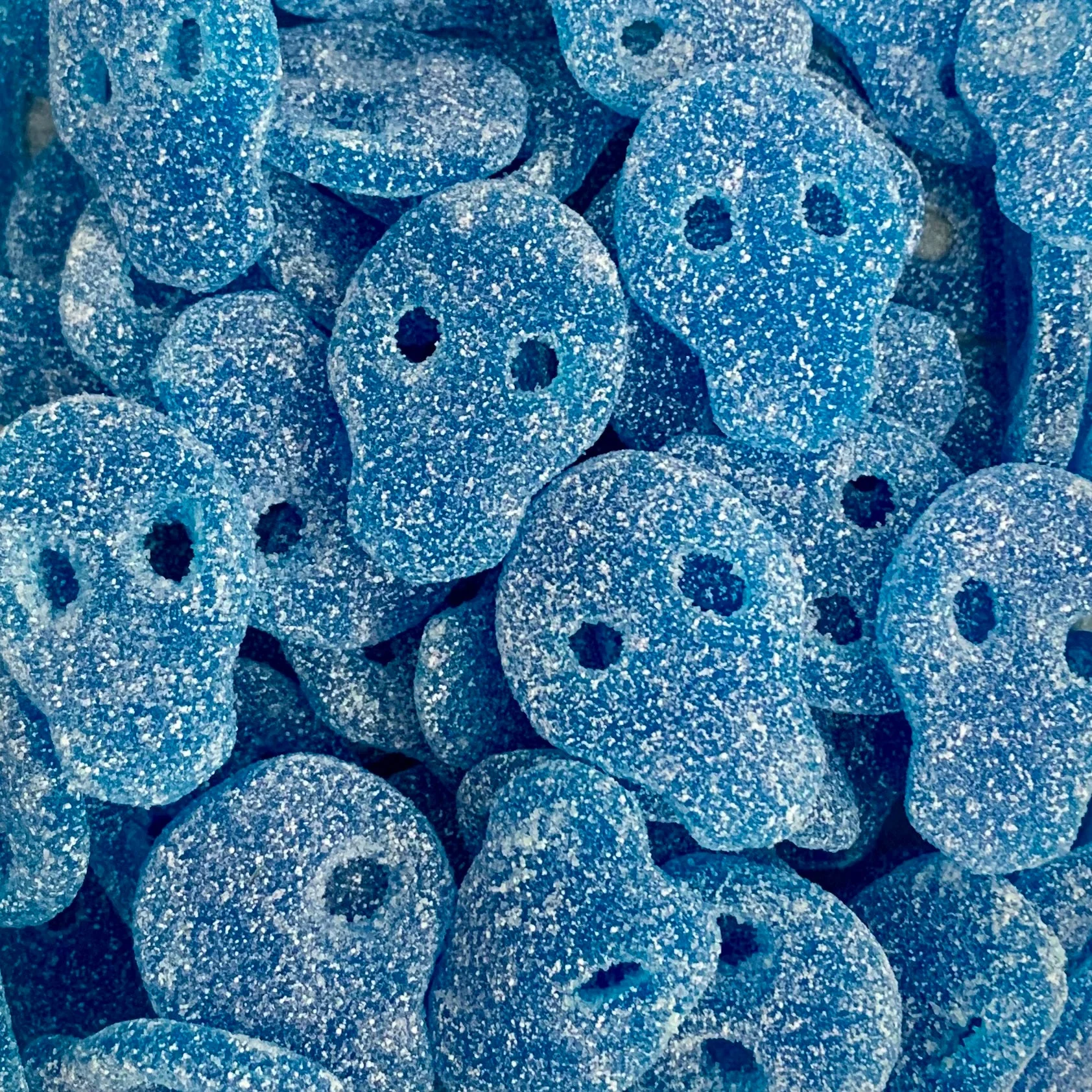 Fizzy Blue Skulls