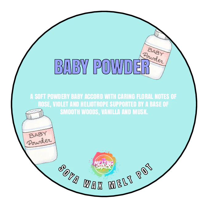 Wax Segment Clamshell - BABY POWDER