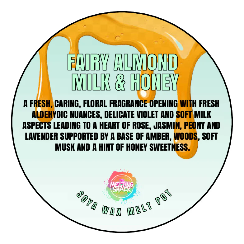 Wax Segment Clamshell - FAIRY ALMOND MILK & HONEY