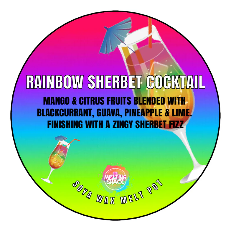 Wax Segment Clamshell - RAINBOW SHERBET COCKTAIL